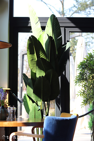 Bananowiec Giant, sztuczna roślina w doniczce