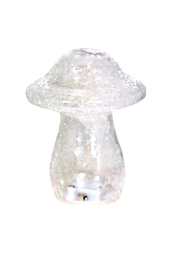 Glass Mushroom LED, dekoracyjny grzybek szklany, wym.15.5x13.5cm