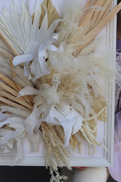 Boho Hotels, jednostronna rama z suszem obraz