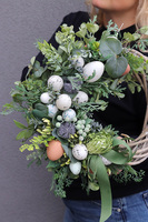 Zielono Nam, wielkanocny wianek na drzwi, śr.32cm