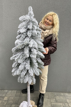 Snow Pines C, dekoracyjna choinka sztuczna w jucie, wys.160cm