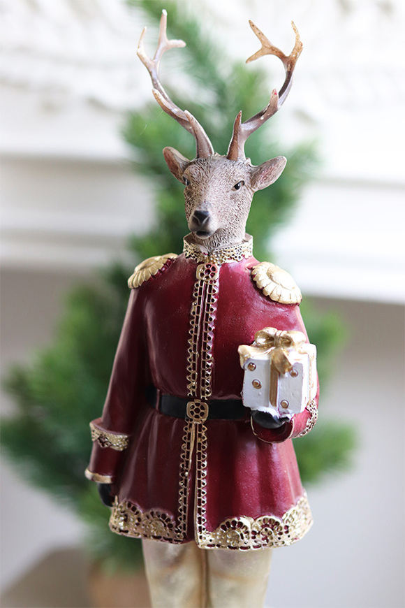 Reindeer Royalty, figurka świąteczna renifer