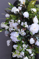  Biellina, biała wiązanka nagrobna