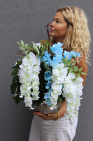 Wisteria Blue kompozycja trójstronna w misie	