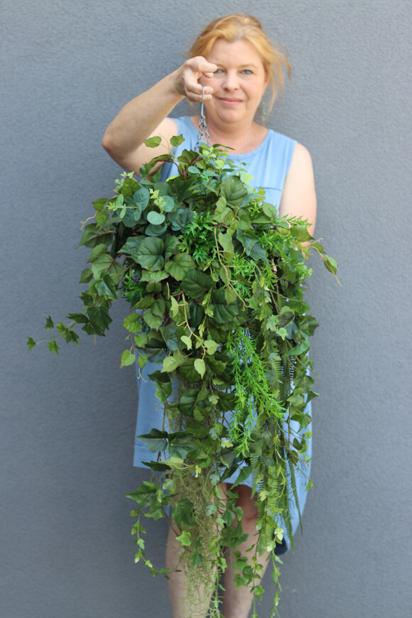 Green Moni, zielona kompozycja wisząca, mniejsza