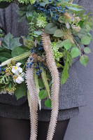 Leśne Lato, wianek dekoracyjny z jagodami