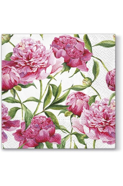 Peonie, serwetki papierowe z nadrukiem, kpl.20szt
