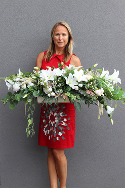 Andria Wedding Longia, kompozycja kwiatowa na długi stół, wym.36x130cm 