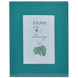 Enjoy Turquoise, szklana ramka na zdjęcia, wym.22x17cm