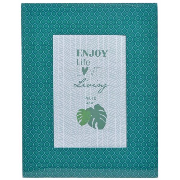 Enjoy Turquoise, szklana ramka na zdjęcia, wym.22x17cm