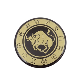 znak zodiaku Byk, magnes dekoracyjny, śr.6cm