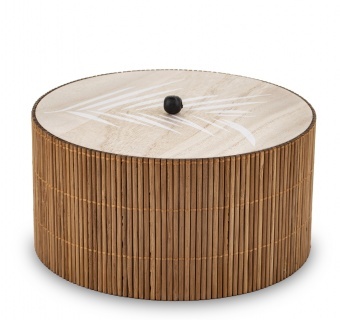 Bamboo B, bambusowy pojemnik, wym.10x18x18cm