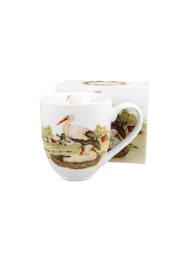 Bociany, porcelanowy kubek z nadrukiem XXL, poj.1000ml