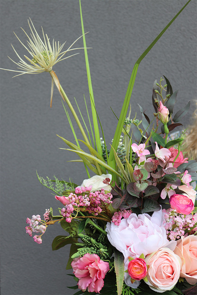 Genna, dekoracja bukiet nagrobny we wkładzie, wys.77cm 