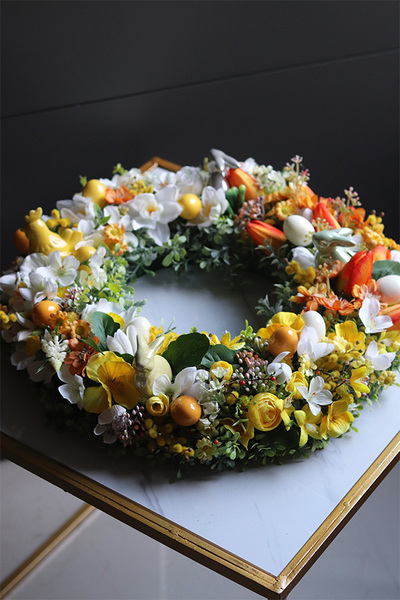 Trenata, stroik wielkanocny wianek