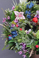 Unikata, kolorowy wianek dekoracyjny