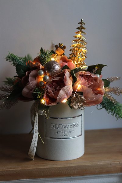 świąteczny flowerbox, Cappuccino Ballerina