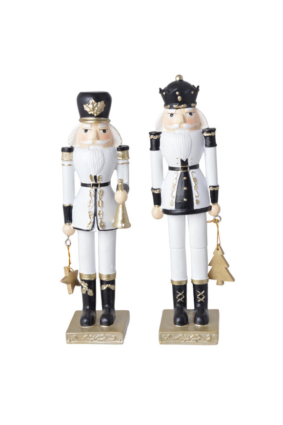 Nutcracker Duo II, figurki dziadek do orzechów, kpl.2szt, wys.21cm