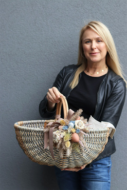 Bazaar Teresa, dekorowany koszyczek wielkanocny XXL, wys.30cm