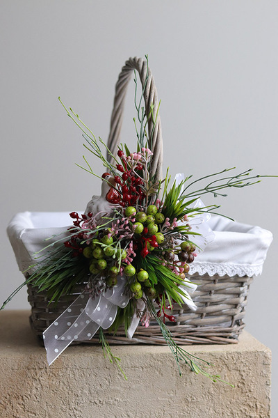 Dobrava, dekorowany koszyczek wielkanocny