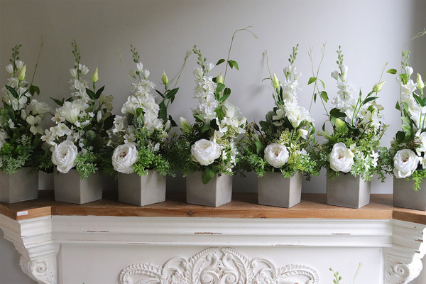 Luizjana Concrete 2, kompozycja kwiatowa, wys.49cm