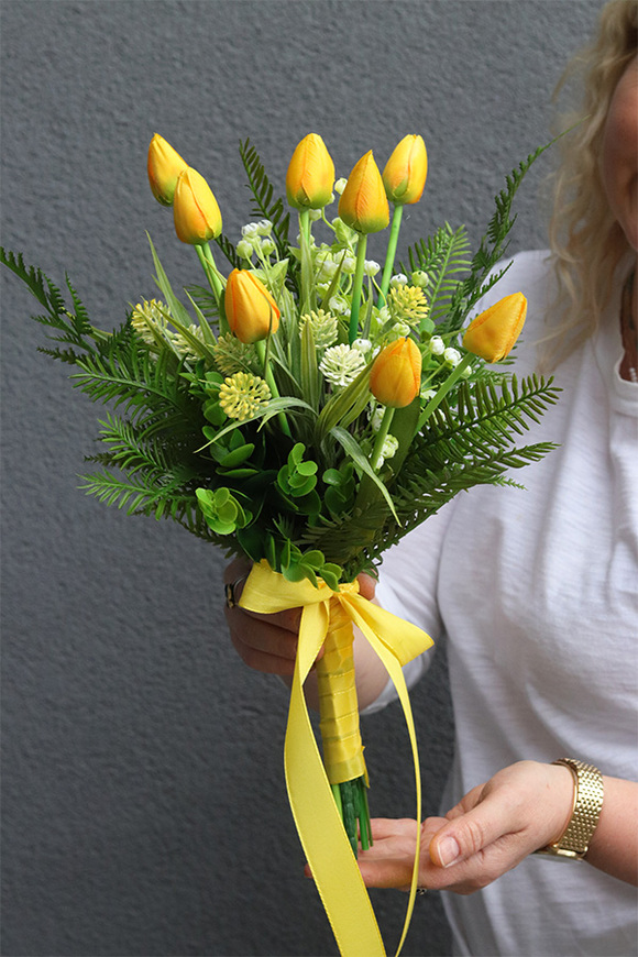 Żółta Energia, komplet dekoracji nagrobnych