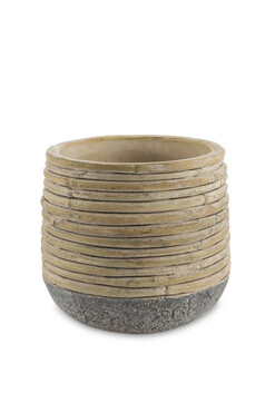 Bamboo Stone B, doniczka osłonka na kwiaty, wym.12.5x14cm