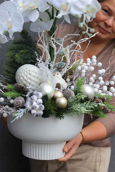 Frozen Winter, elegancki storczyk zimowy