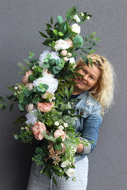 Mirabella, dekoracyjna girlanda kwiatowa, dł.110cm