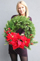 Gwiazda Betlejemska Hilton 2, świąteczny wianek dekoracyjny