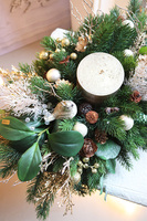 Złoty Czas, bożonarodzeniowy stroik ze świecą