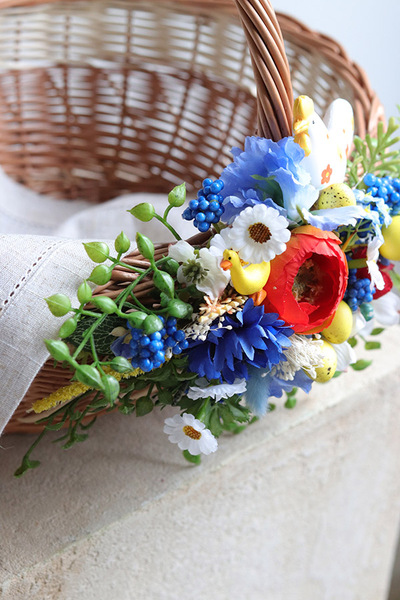 Mazovia Easter, dekorowany koszyczek wielkanocny