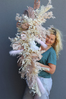 Boho House Beige, girlanda ze sztucznych roślin