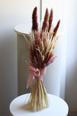 Pole Boho, bukiet do wazonu z suszem, dł.61cm