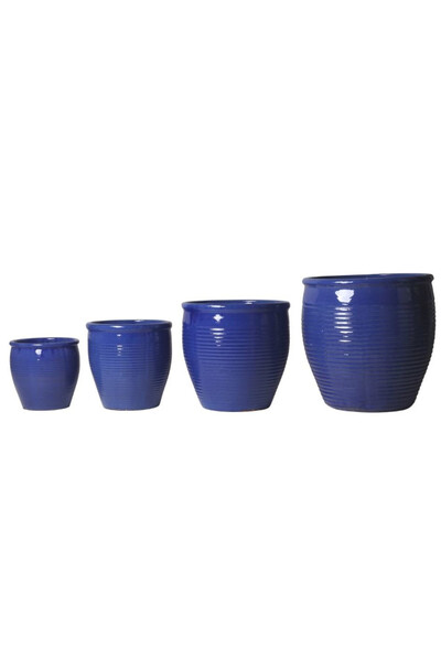 Kasilda, komplet donic ceramicznych, niebieski, kpl.4szt
