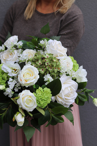 Lolonia, wysokiej jakości bukiet nagrobny we wkładzie premium, wym.58cm