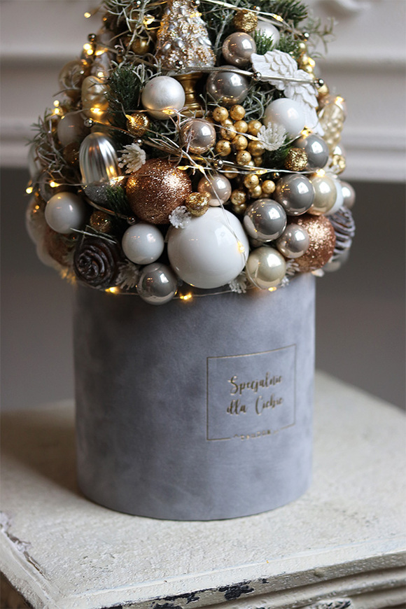 Christmas Tree, świąteczny flowerbox LED