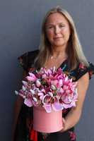 Magnolie Różowe, różowy flowerbox