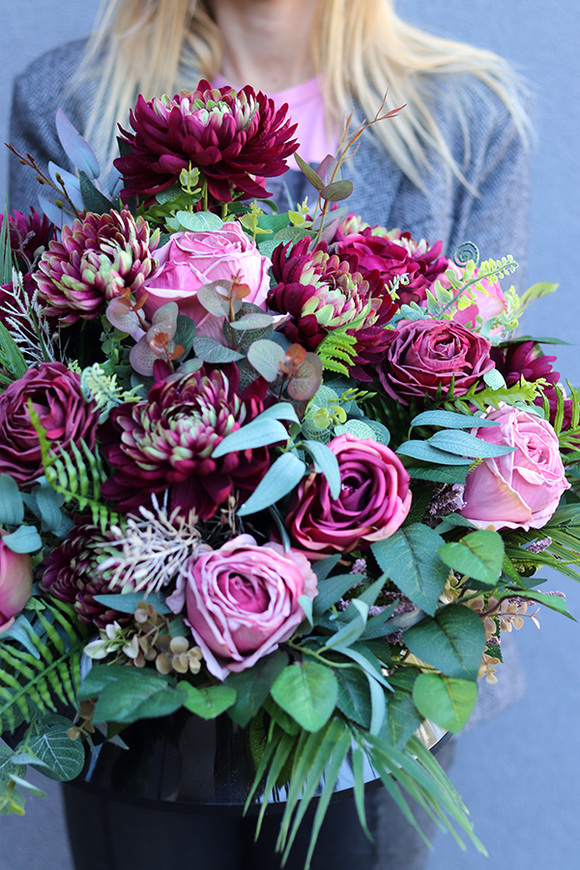 Lucilla, komplet dekoracji nagrobnych, kompozycja + bukiet