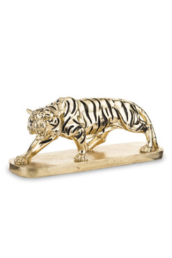 figurka w złotym kolorze, Tygrys Duży, wys.19cm