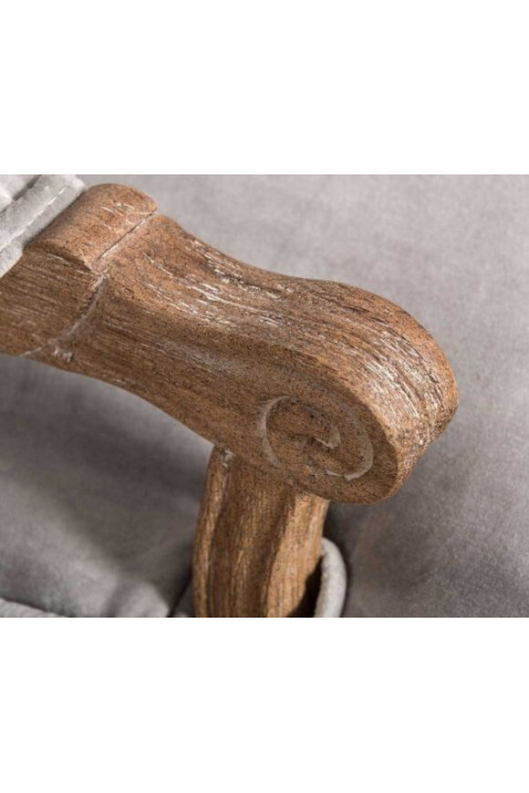 Classic, fotel duży uszak szare obicie