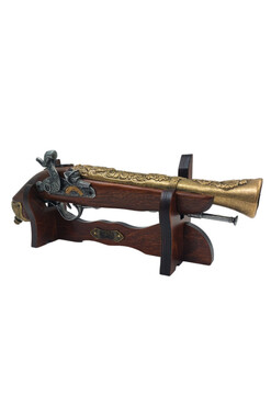 Na Tablo, replika pistolet skałkowy na stojaku, dł.38cm