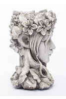 cementowa osłonka / donica, Kobieta M, wym.38x23x25cm 