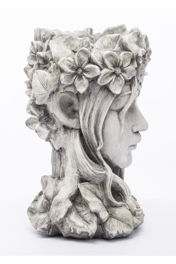 cementowa osłonka / donica, Kobieta M, wym.38x23x25cm 