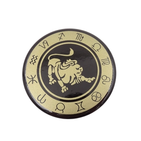 znak zodiaku Lew, magnes dekoracyjny, śr.6cm