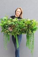 Dalila 5, kompozycja sukulenty do twojej donicy, wym.44x85x35cm