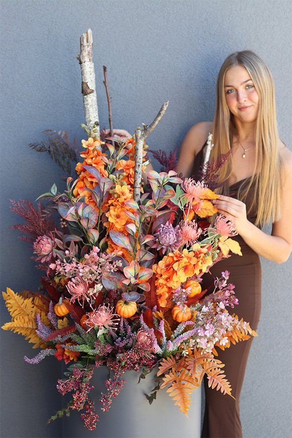 Moko Autumn Extra 2, ekskluzywna kompozycja w donicy fiberglass