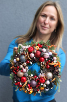 bożonarodzeniowy wianek, Szopka, śr.28cm