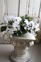 Dekoriato Laos, kompozycja z orchideą w czarnej misie, wym.26x67cm 