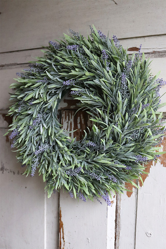 Lavendi, dekoracyjny wianek z lawendą, śr.33cm  